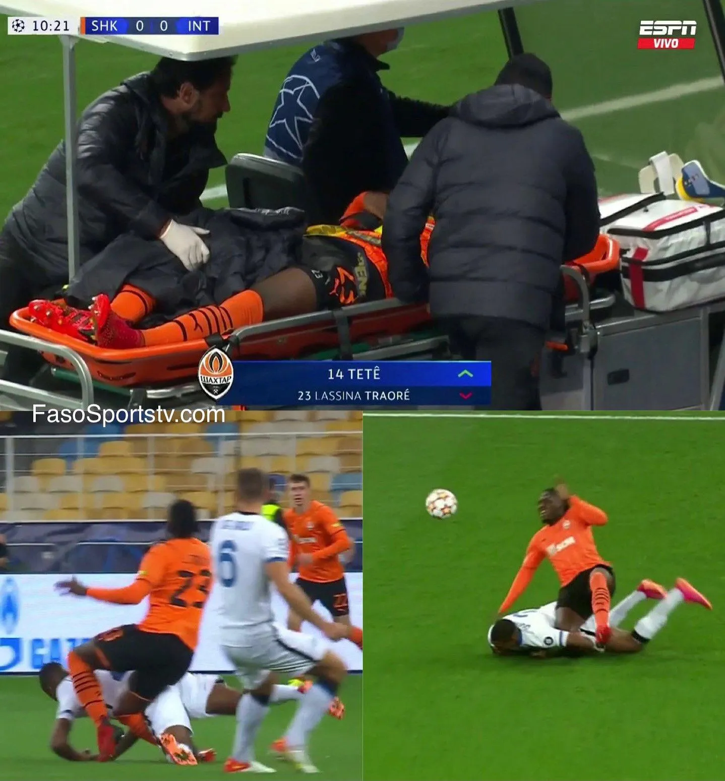 Шахтар- Інтер, травма Траоре Шахтар- Інтер, травма Траоре