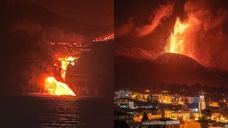 Виверження вулкану на Канарах: розпечена лава досягла 50 метрів у висоту