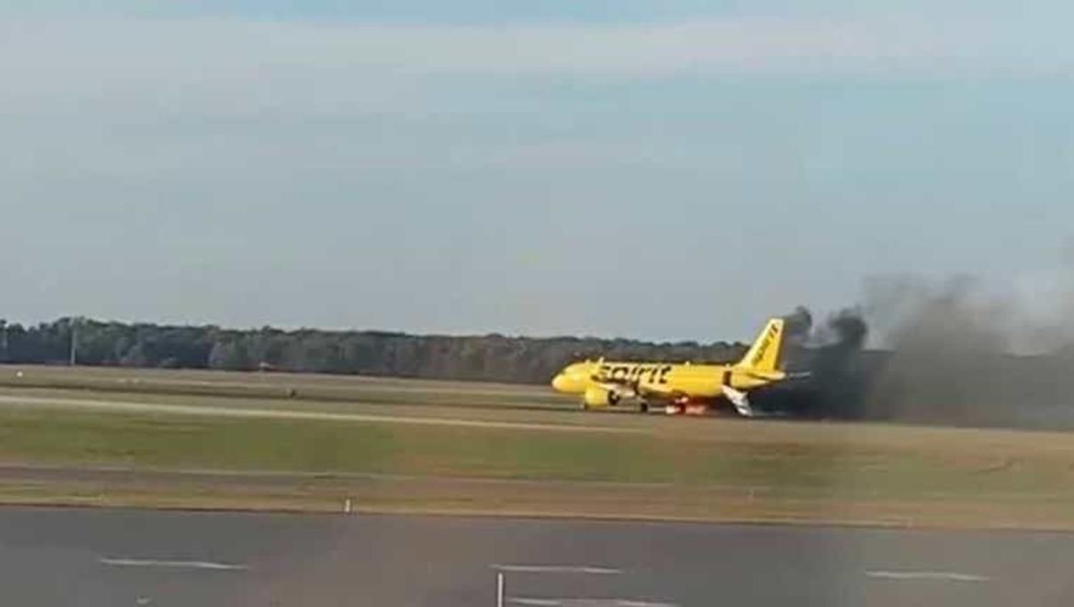 У США через зіткнення з птахом загорівся літак: відео з аеропорту - 24 Канал