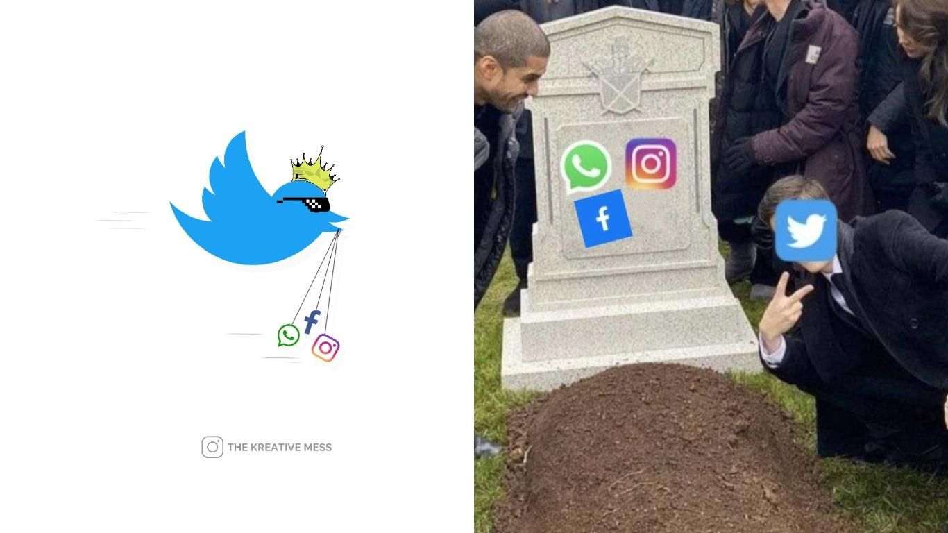 "Twitter поздравляет всех": как пользователи отреагировали на глобальный сбой в работе соцсетей "Twitter поздравляет всех": как пользователи отреагировали на глобальный сбой в работе соцсетей