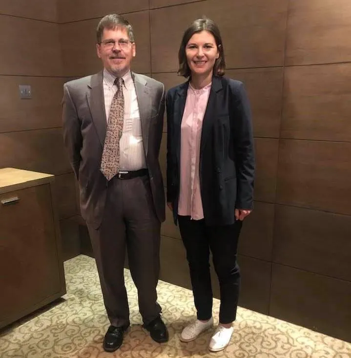 Дарія Каленюк з Енді Бауколом Дарія Каленюк з Енді Бауколом