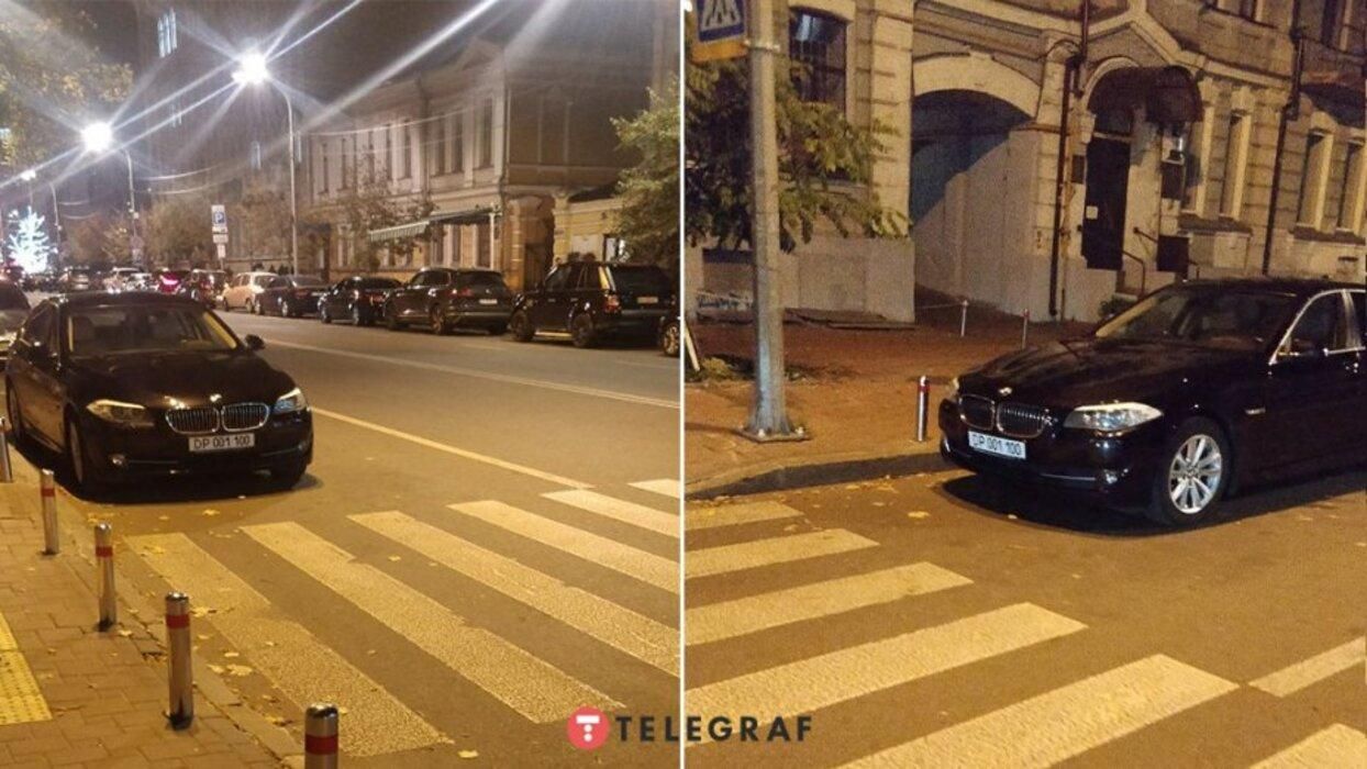 Російський дипломат нахабно запаркувався біля "зебри" у центрі Києва - Новини Києва - Київ