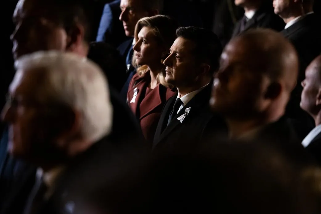 Олена та Володимир Зеленські на церемонії в Олена та Володимир Зеленські на церемонії в