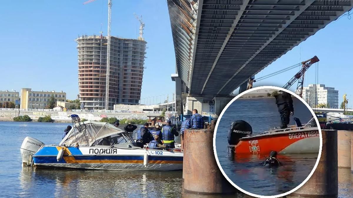 Поліцейські та водолази пірнають у Дніпро для огляду Подільського моста - Київ