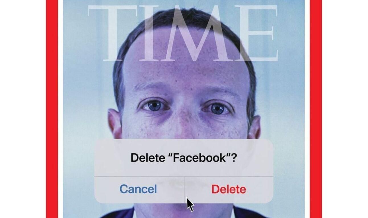 Закрили рот Цукербергу й "видалили" Facebook: нова обкладинка TIME викликала резонанс у мережі - 24 Канал