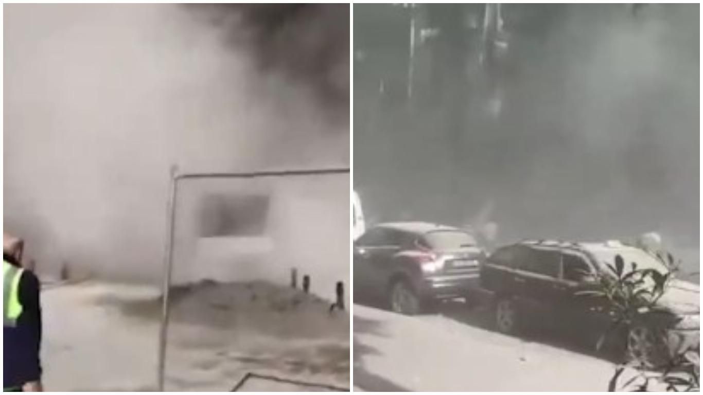 Хаос і паніка: з'явилось відео перших секунд обвалу будинку в Батумі - 24 Канал