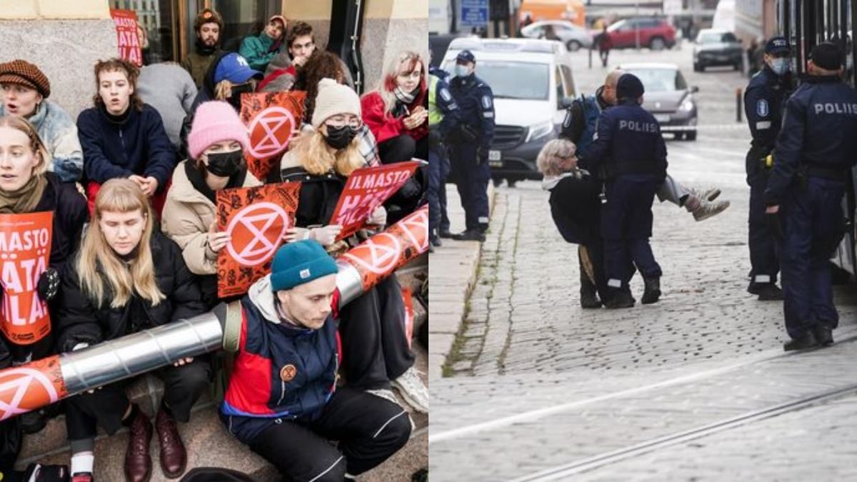 У Гельсінкі розігнали акцію екоактивістів: понад пів сотні затриманих - 24 Канал