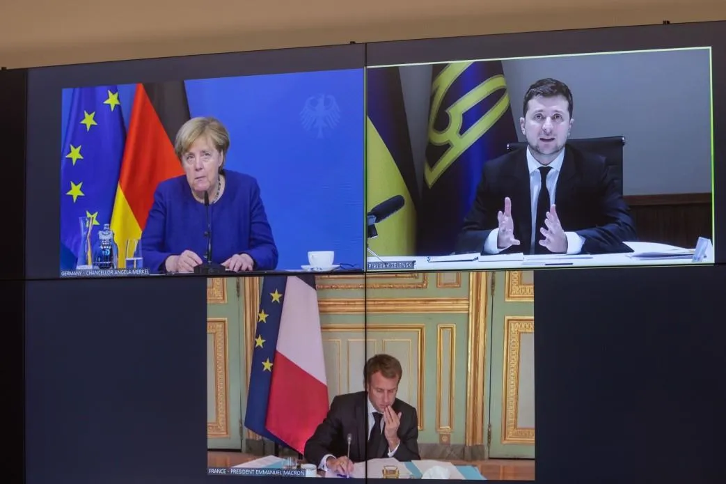 Переговори Зеленського, Меркель і Макрона