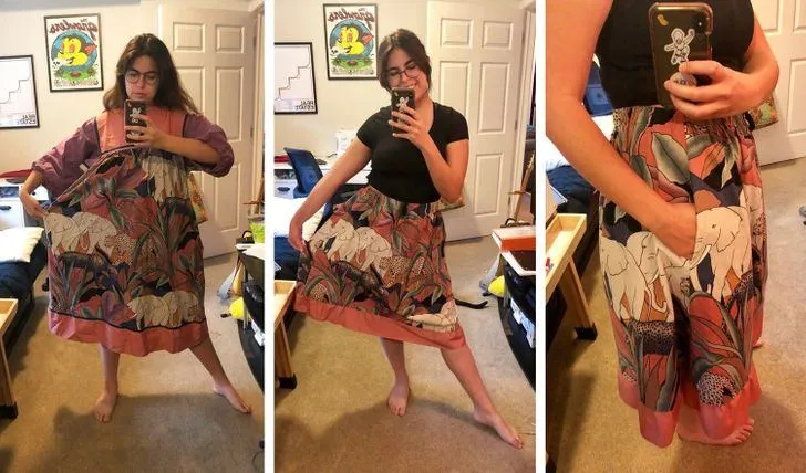 Из старой платья получилась замечательная юбка Из старой платья получилась замечательная юбка