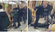 Пьянствовал и разливал пиво в вагоне: машинист метро в Харькове избил пассажира – эпичное видео