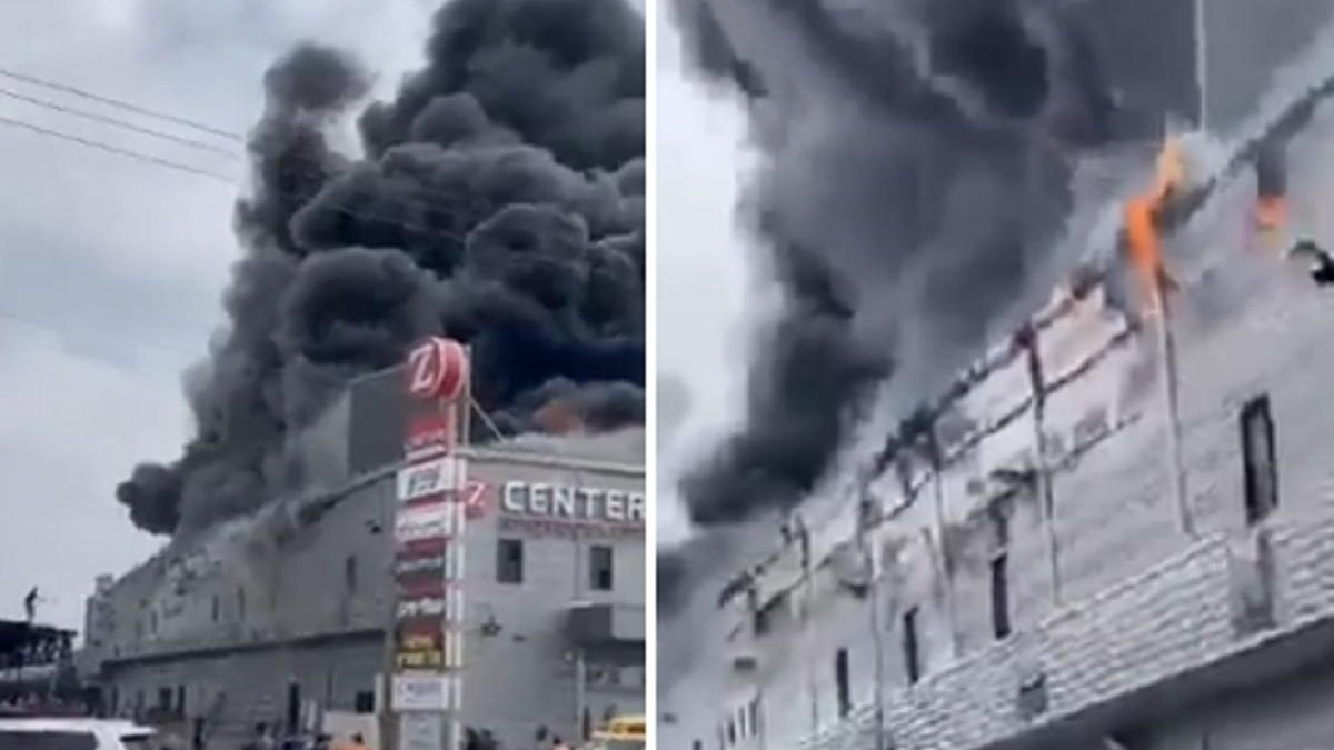 В ізраїльському ТРЦ спалахнула пожежа: частина будівлі впала, є постраждалі - новини Ізраїлю - 24 Канал