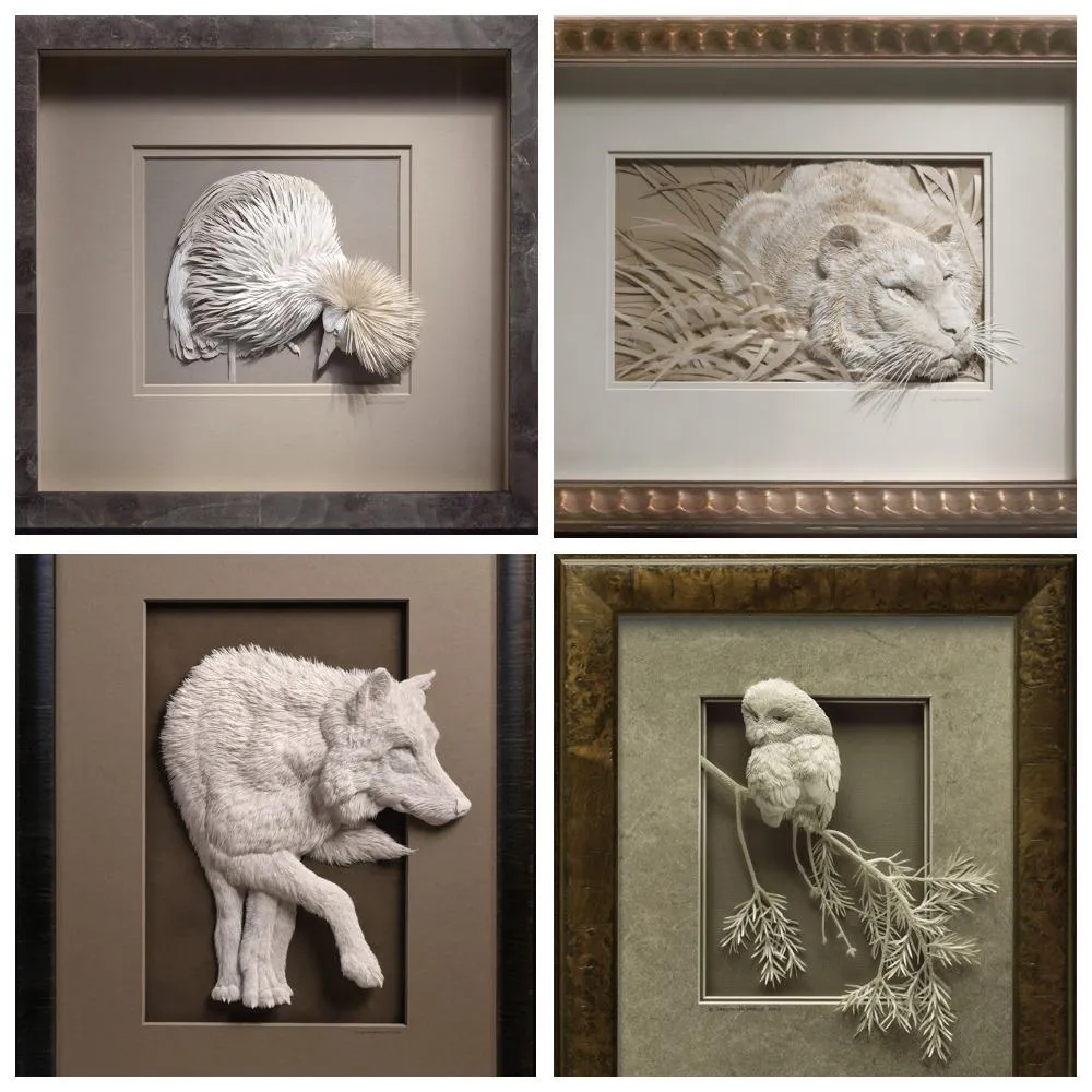 Паперові скульптури Кельвіна Ніколса Паперові скульптури Кельвіна Ніколса