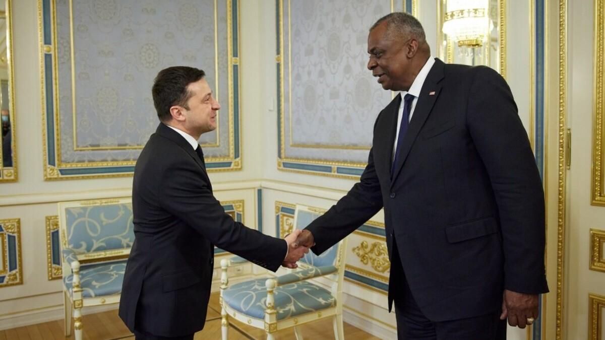 Зеленский встретился с министром обороны США: говорили о Донбассе и НАТО Зеленский встретился с министром обороны США: говорили о Донбассе и НАТО