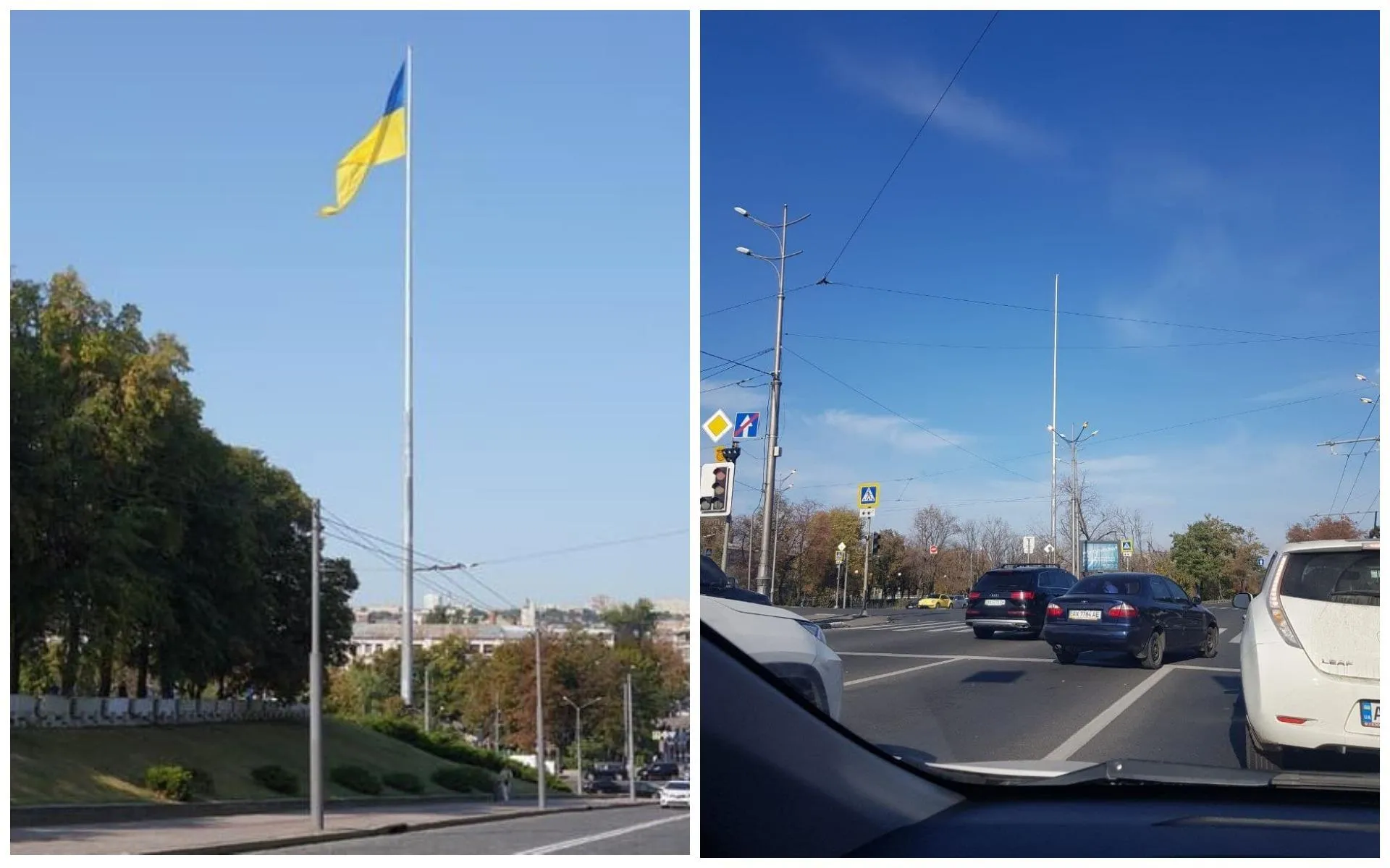Зник прапор Найбільший флагшток Харків
