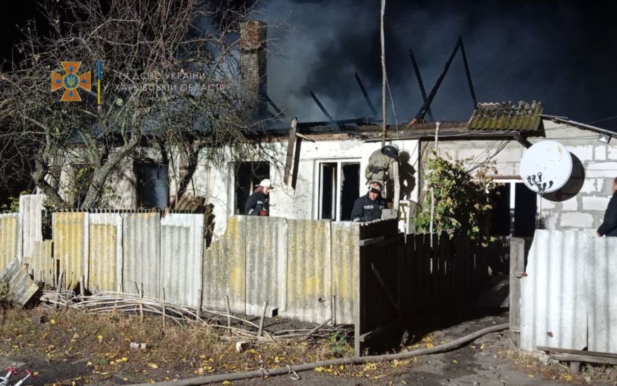 Под Харьковом горел жилой дом, погибли три человека