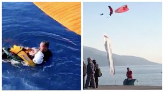 Сорвалась с парашюта: на фестивале в Турции в море упала украинка