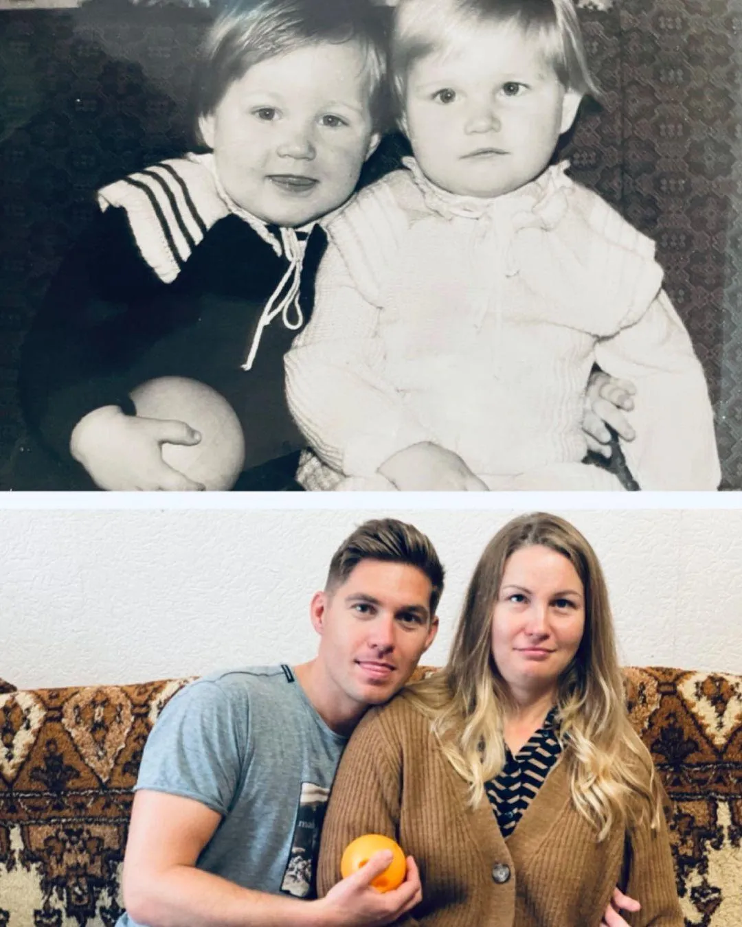 Володимир Остапчук з сестрою Ольгою Володимир Остапчук з сестрою Ольгою