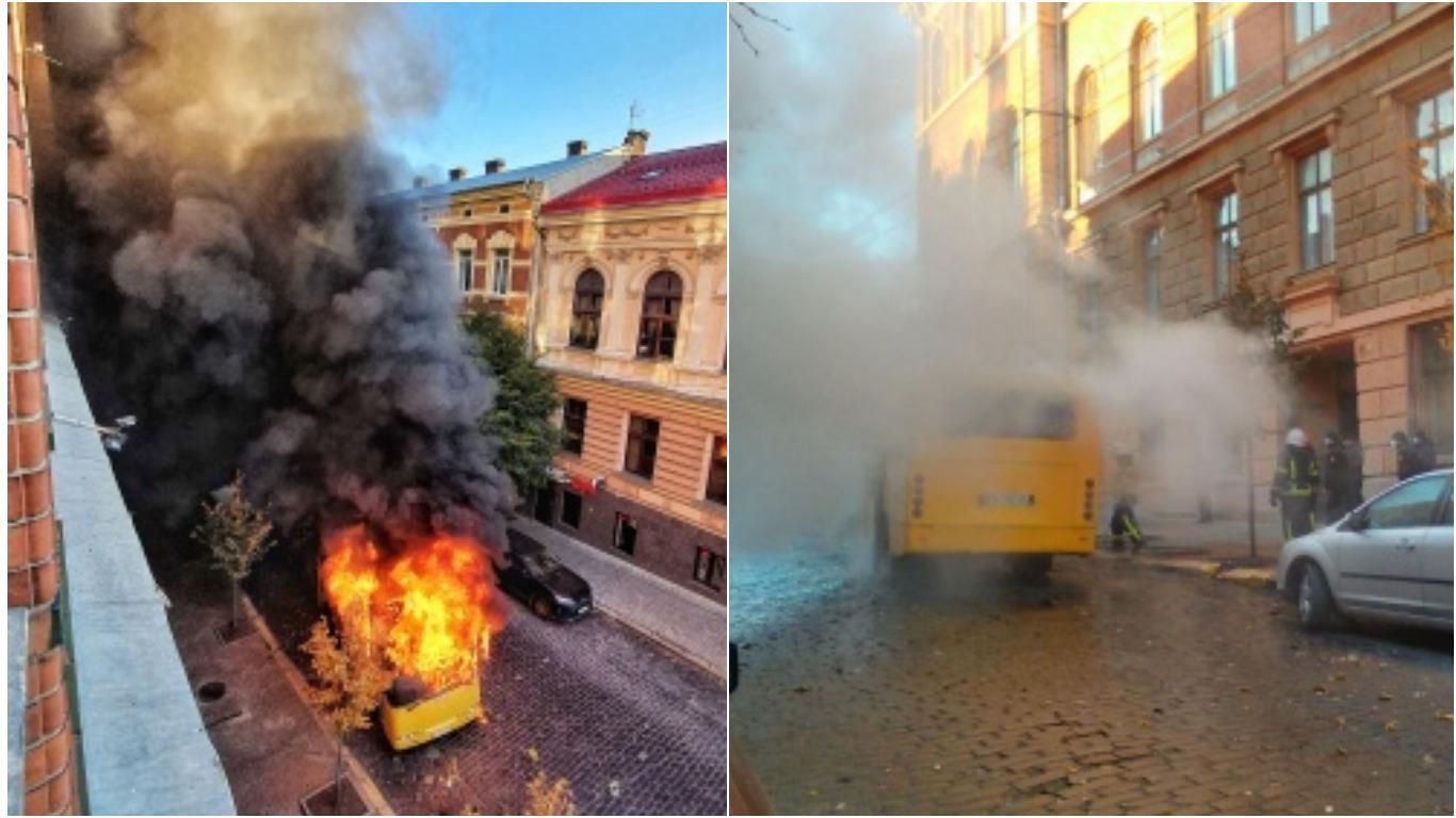 Біля Чернівецької ОДА вщент згоріла маршрутка: відео пожежі - Новини Чернівців - 24 Канал Біля Чернівецької ОДА вщент згоріла маршрутка: відео пожежі - Новини Чернівців - 24 Канал