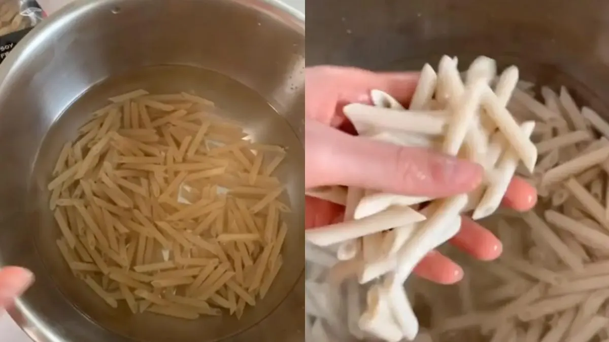 Безглютенові макарони можна просто залити холодною водою Безглютенові макарони можна просто залити холодною водою