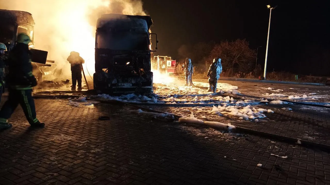 Пожежа на АЗС в Харківській області