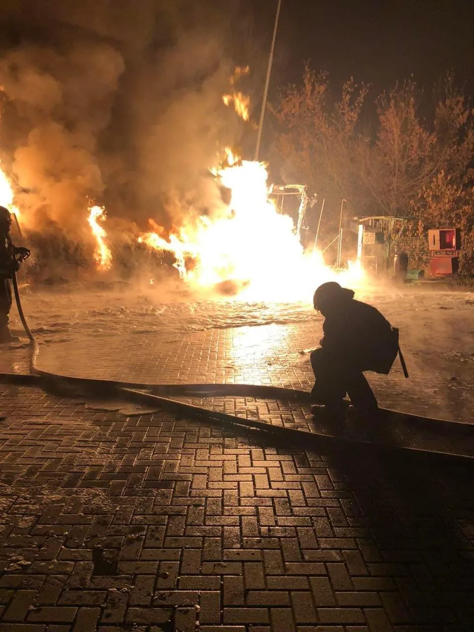 пожежа на АЗС  в Харківській області