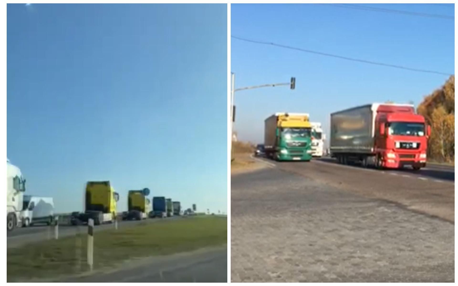 Объездную дорогу Львова заблокировали десятки фур: что требуют перевозчики Объездную дорогу Львова заблокировали десятки фур: что требуют перевозчики