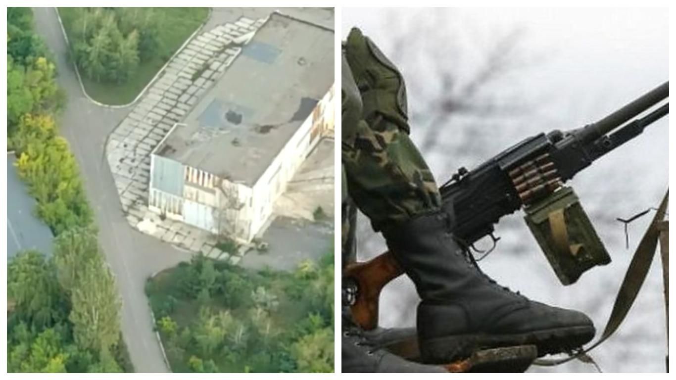 Боевики обстреливают украинские позиции прямо с территории шахты: видеодоказательство Боевики обстреливают украинские позиции прямо с территории шахты: видеодоказательство