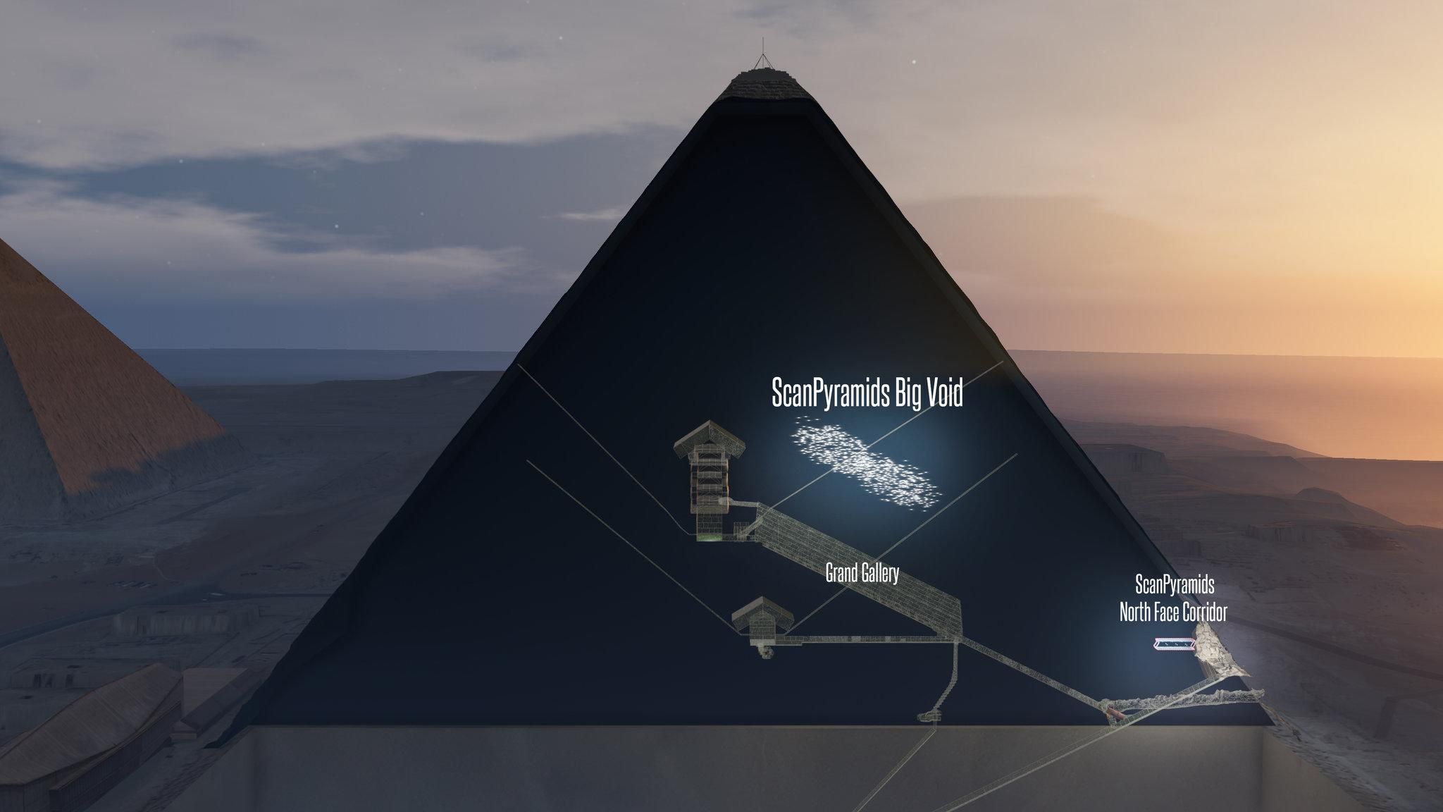 Робот показал, что внутри пирамиды Хеопса