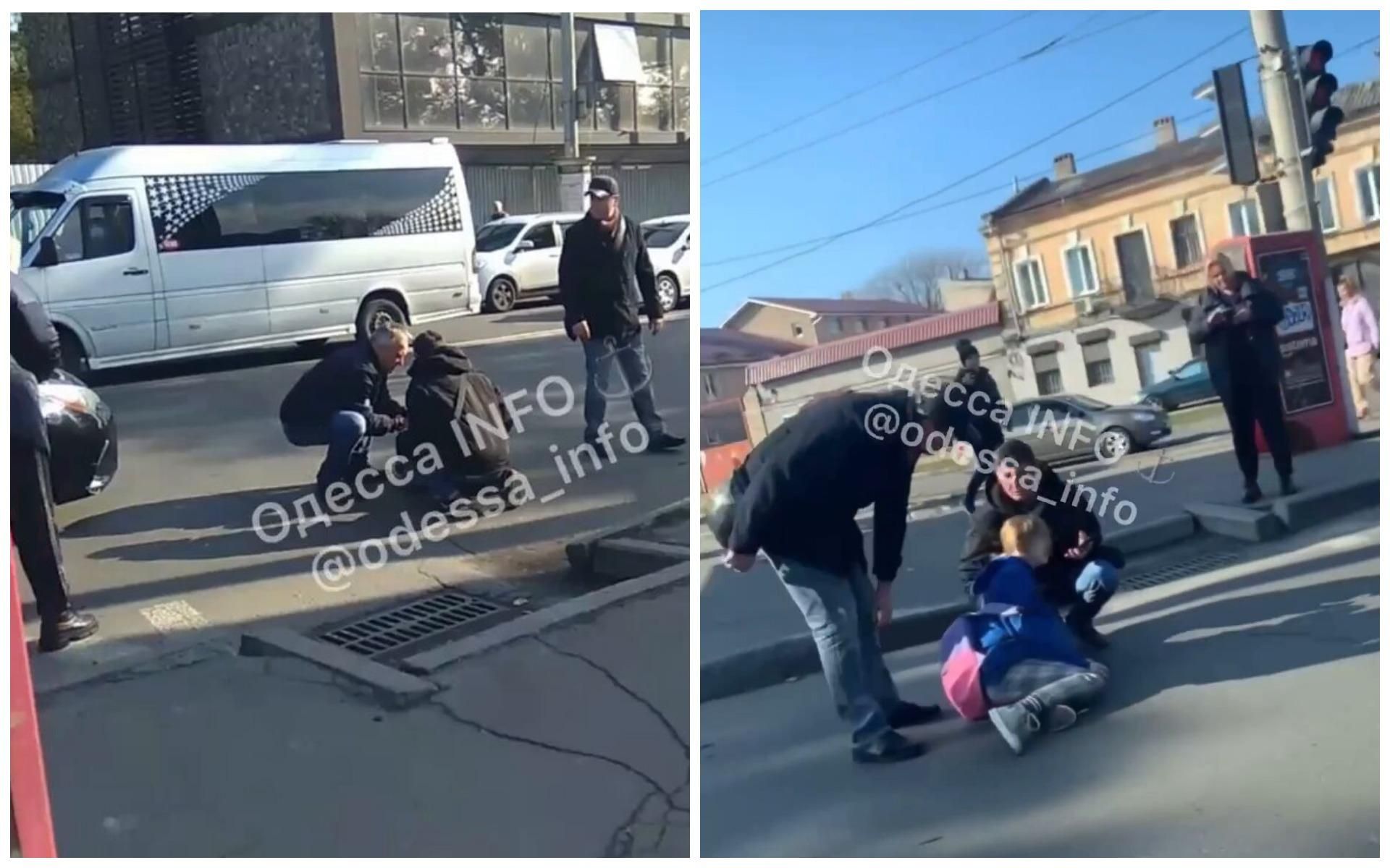 В Одессе легковушка влетела в школьницу на пешеходном: видео с места ДТП В Одессе легковушка влетела в школьницу на пешеходном: видео с места ДТП