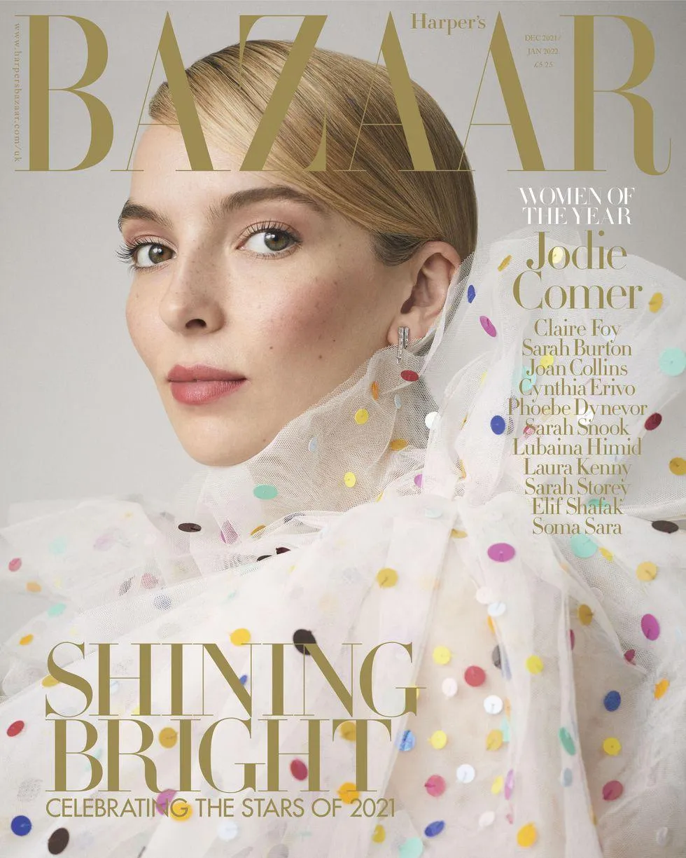 Джоді Комер позує для Harper's Bazaar 