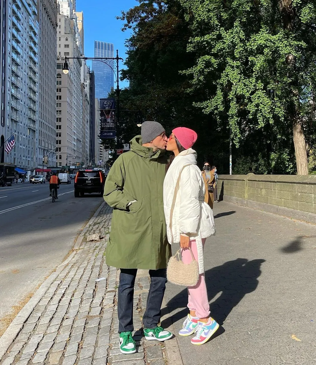 Санта Дімопулос з чоловіком у Нью-Йорку Санта Дімопулос з чоловіком у Нью-Йорку