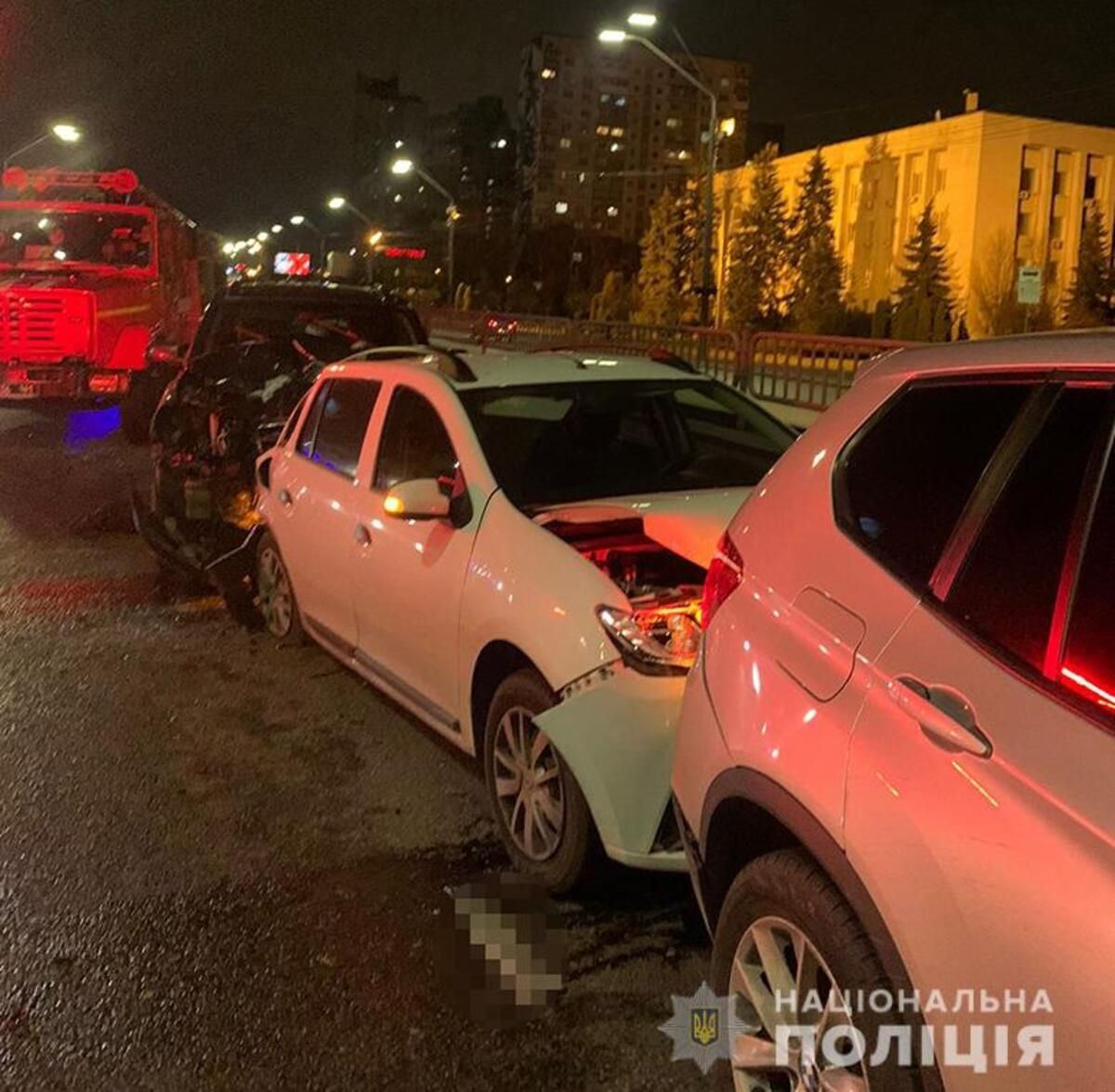 Массовое ДТП с травмированным полицейским в Киеве: пьяному водителю объявили о подозрении