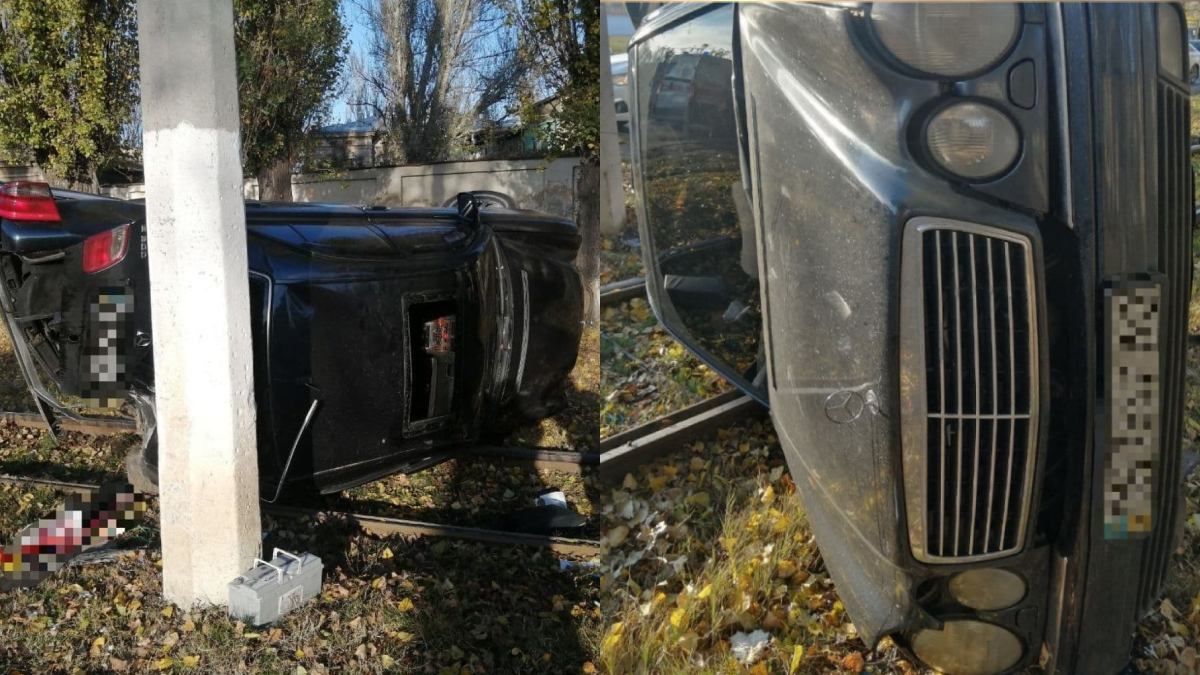 Перевернулся и влетел в столб: в Одессе произошло жесткое ДТП с потерпевшим