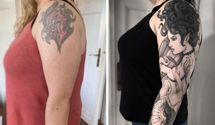 10 людей, которые оригинально обновили старую татуировку: интересные фото