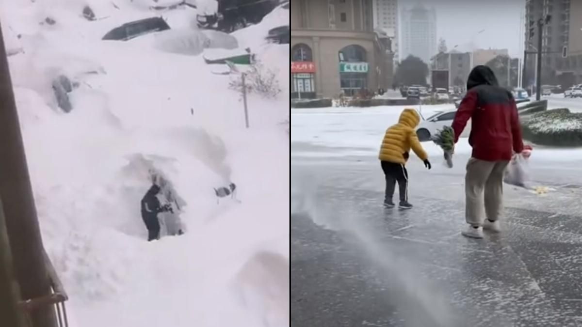 Север Китая несколько дней засыпает снегом: тысячи людей пострадали Север Китая несколько дней засыпает снегом: тысячи людей пострадали