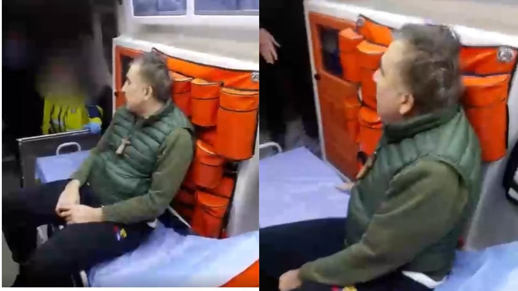 "Вы выполняете приказ Путина": появилось еще одно видео с Саакашвили в скорой
