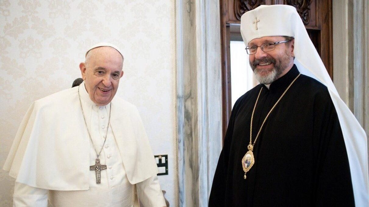 Блаженніший Святослав зустрівся із Папою Римським у Ватикані - 24 Канал
