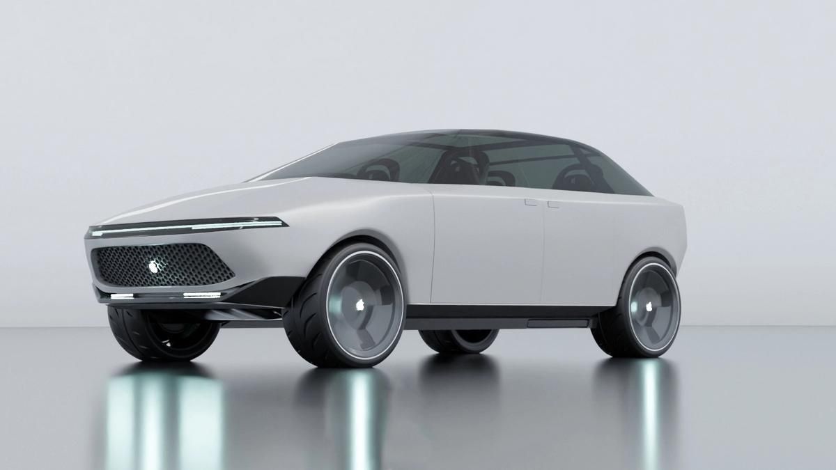 Так может выглядеть будущий электромобиль от Apple: дизайнеры создали 3D-модель
