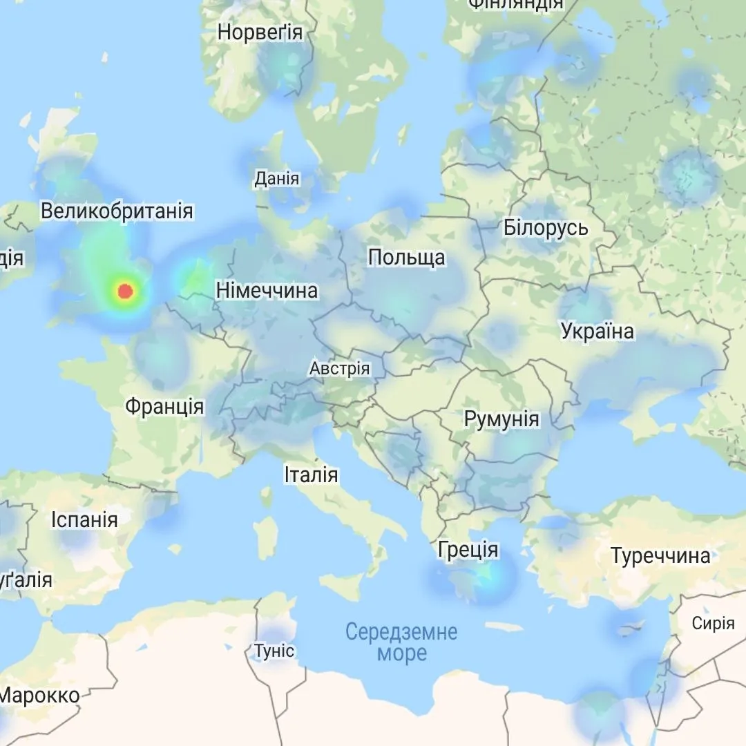 В Європі основний удар прийшовся на Велику Британію В Європі основний удар прийшовся на Велику Британію