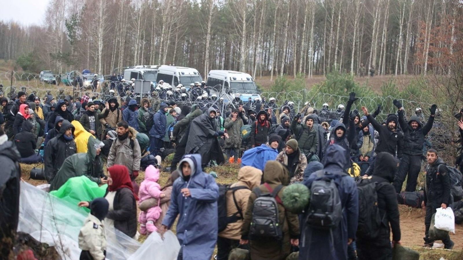 Білоруські силовики дають мігрантам кусачки та сокири для перерізання дроту на кордоні - 24 Канал