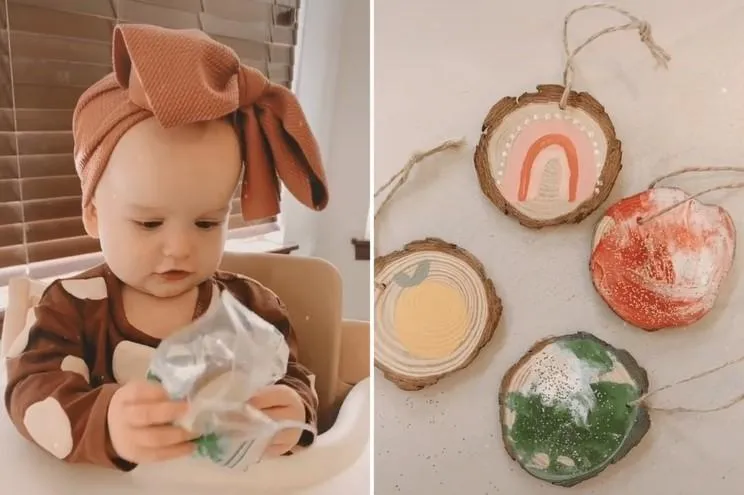 Новорічні прикраси разом з дитиною Новорічні прикраси разом з дитиною