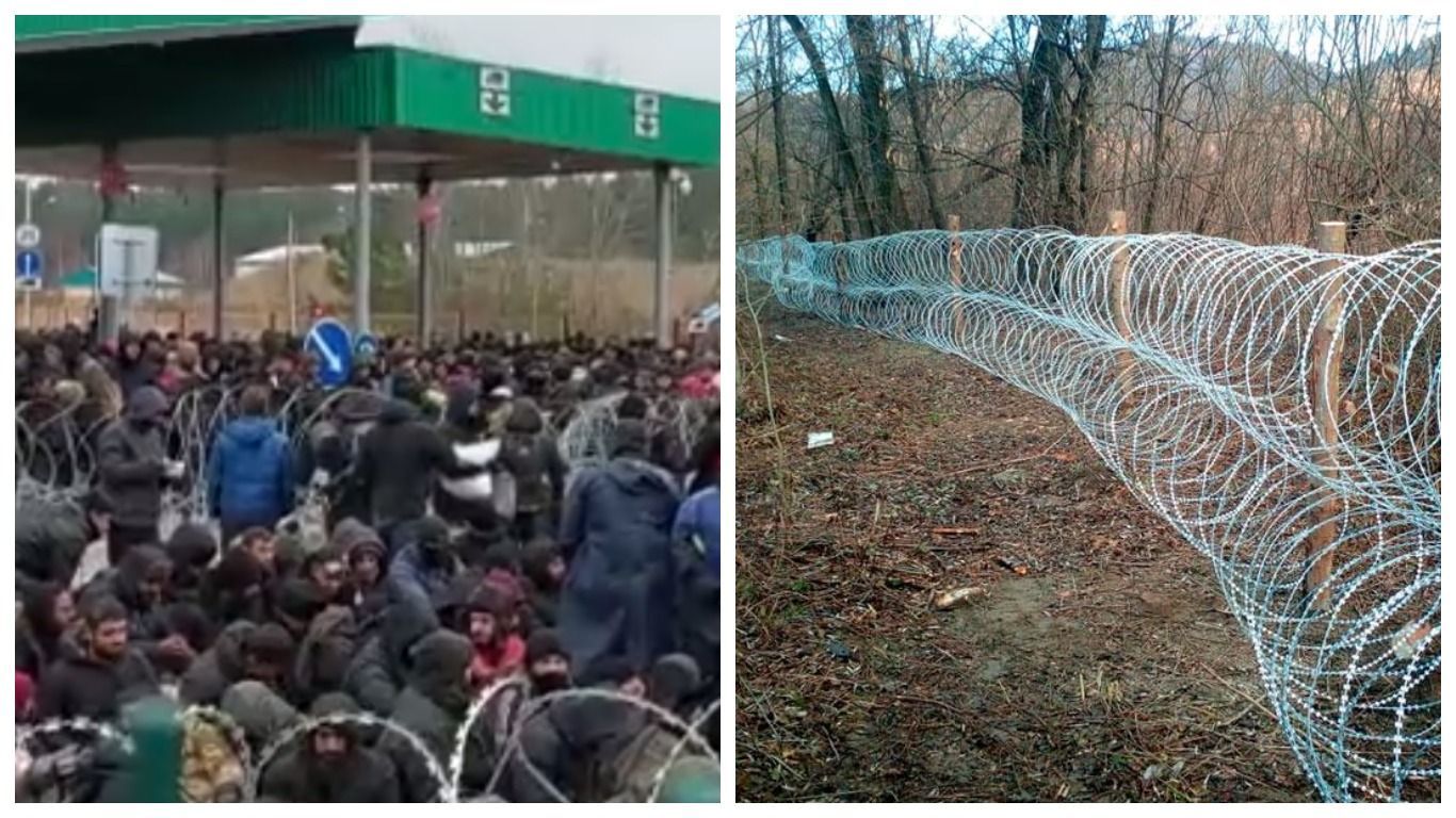 Огромная группа мигрантов из Беларуси готовится штурмовать границу с Польшей