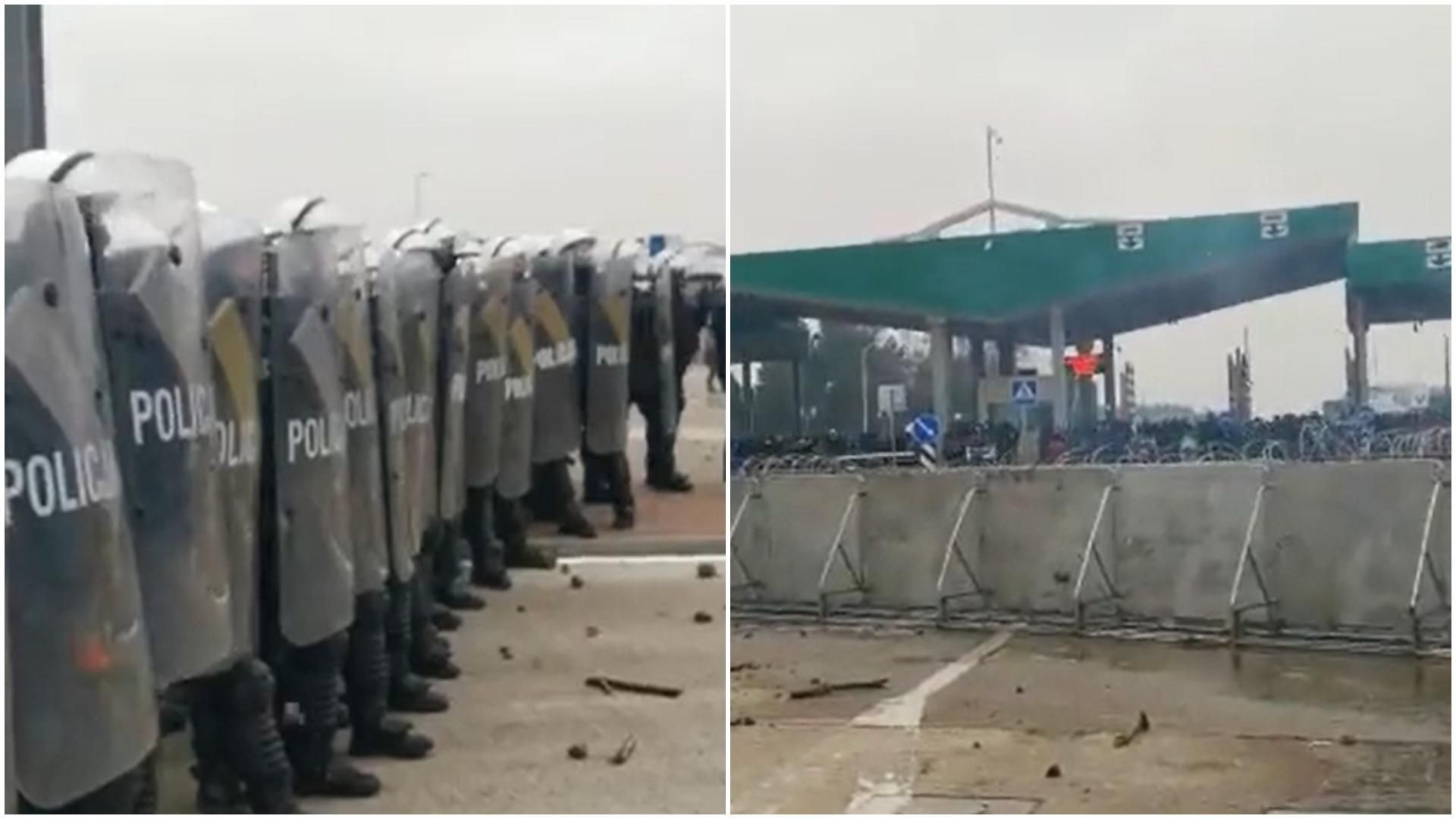 В результате атаки мигрантов на границе: 7 польских полицейских получили ранения В результате атаки мигрантов на границе: 7 польских полицейских получили ранения