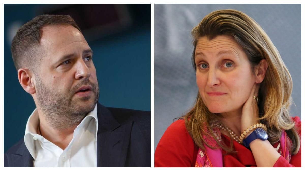 У Зеленского обсудили с Фриланд кризис на границе с Беларусью У Зеленского обсудили с Фриланд кризис на границе с Беларусью