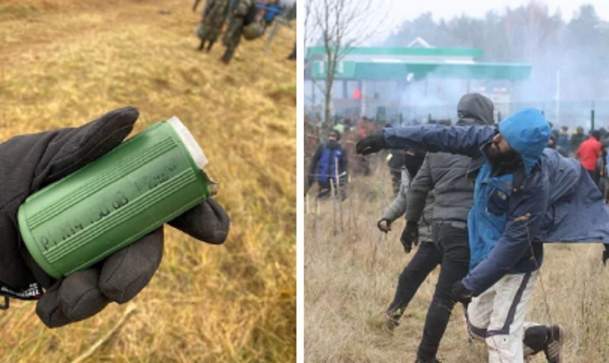 Мигранты бросали в поляков гранаты: такие же использовали на протестах в Беларуси