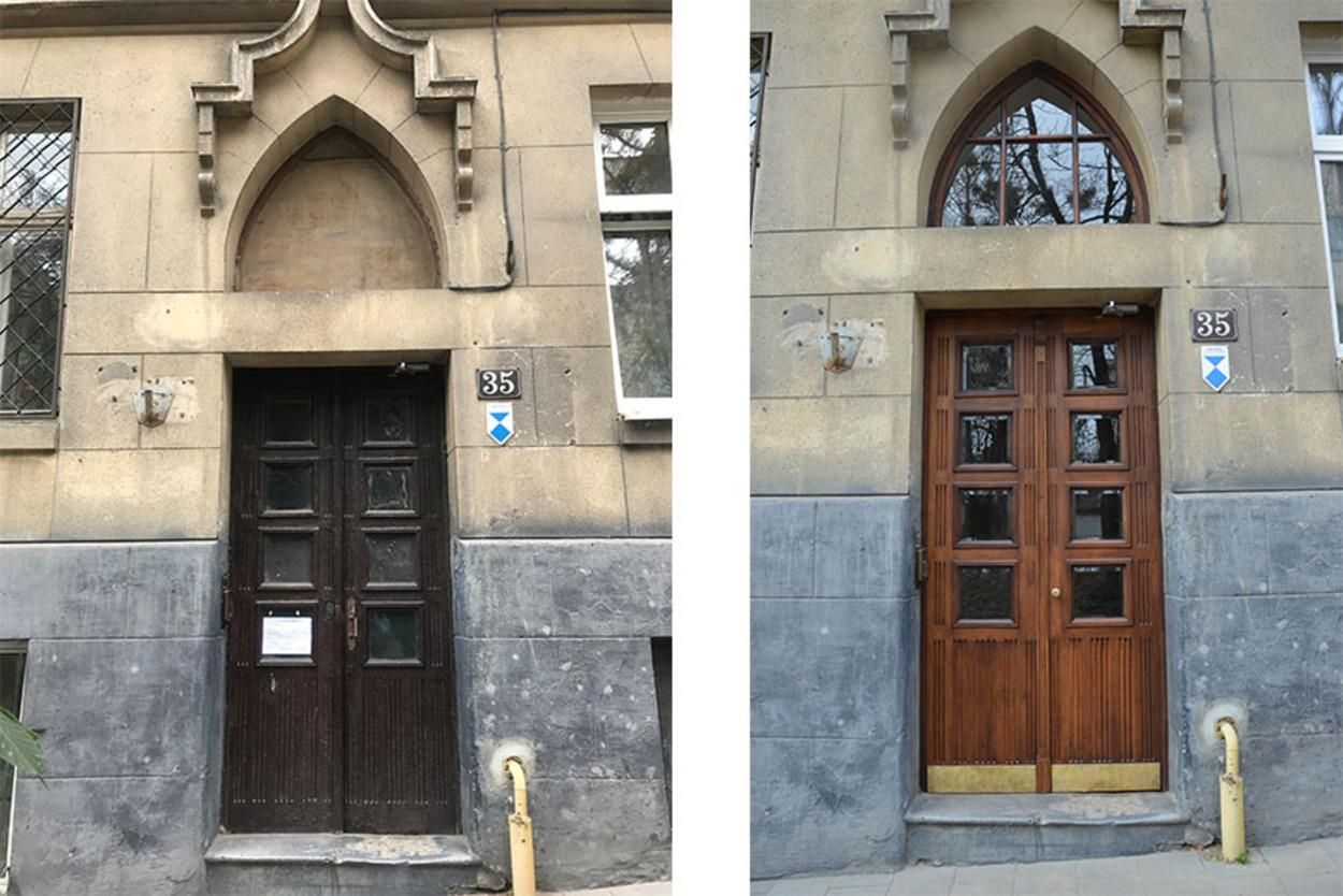 Во Львове на Высоком Замке отреставрировали исторические двери: интересные фото Во Львове на Высоком Замке отреставрировали исторические двери: интересные фото