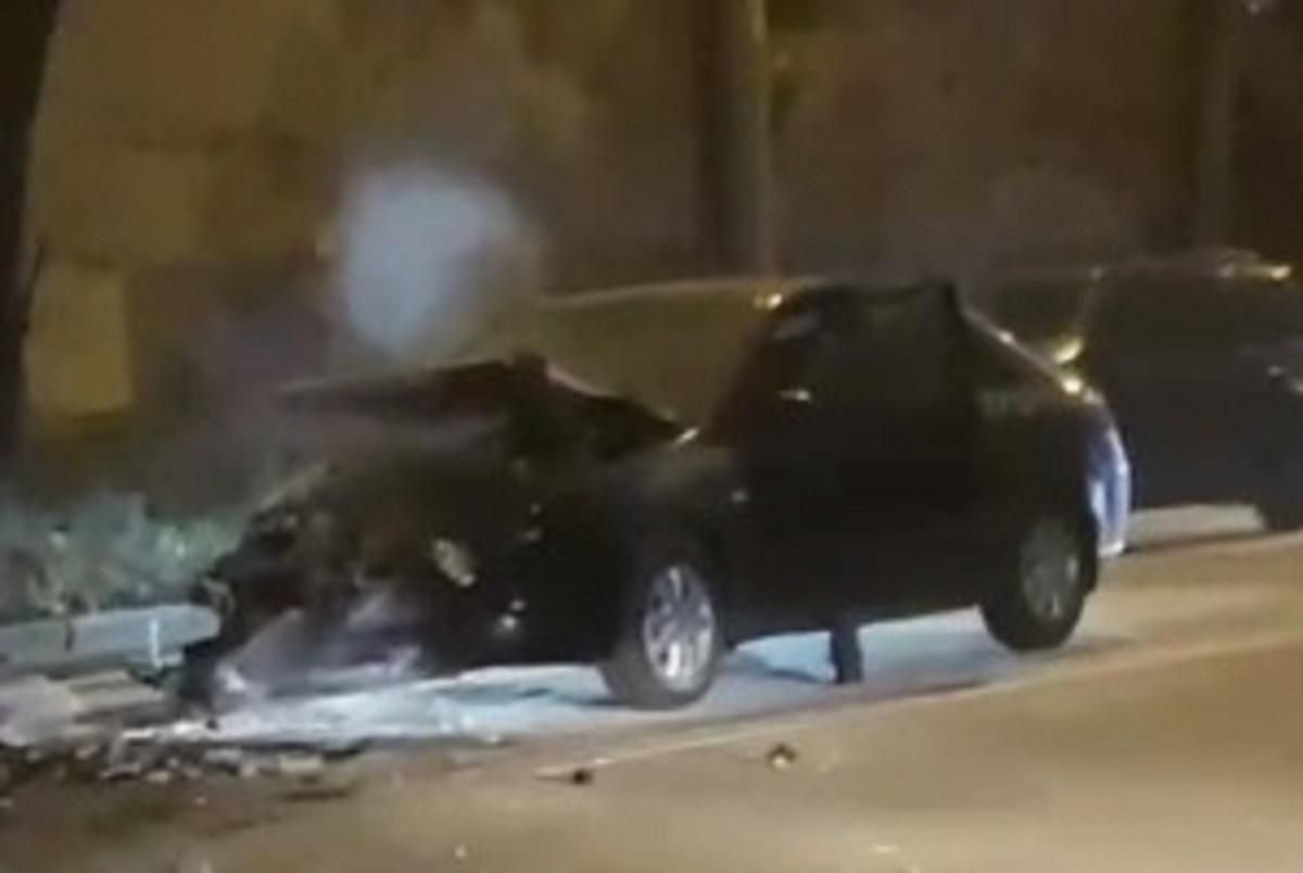 Авто врезалось в микроавтобус и загорелось: в Киеве пьяный водитель устроил жуткое ДТП