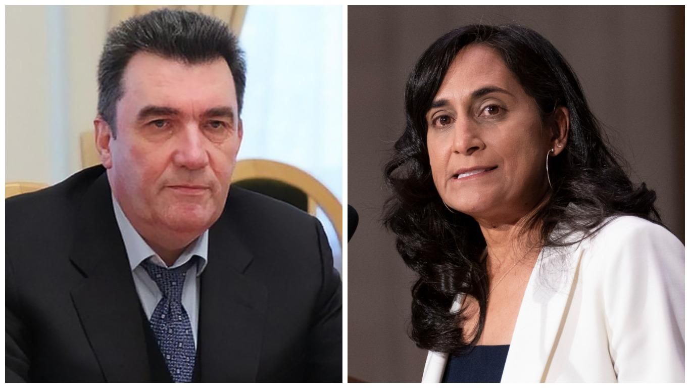 Говорили про безпеку на кордоні: Данілов зустрівся з міністеркою нацоборони Канади - новини Білорусь - 24 Канал Говорили про безпеку на кордоні: Данілов зустрівся з міністеркою нацоборони Канади - новини Білорусь - 24 Канал