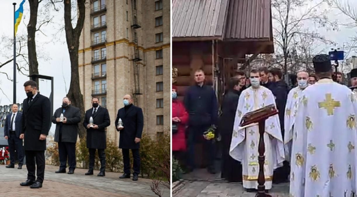 Зеленський, Шмигаль і Стефанчук вшанували героїв Небесної Сотні, на алеї відбувся молебень - Новини Києва сьогодні - 24 Канал Зеленський, Шмигаль і Стефанчук вшанували героїв Небесної Сотні, на алеї відбувся молебень - Новини Києва сьогодні - 24 Канал