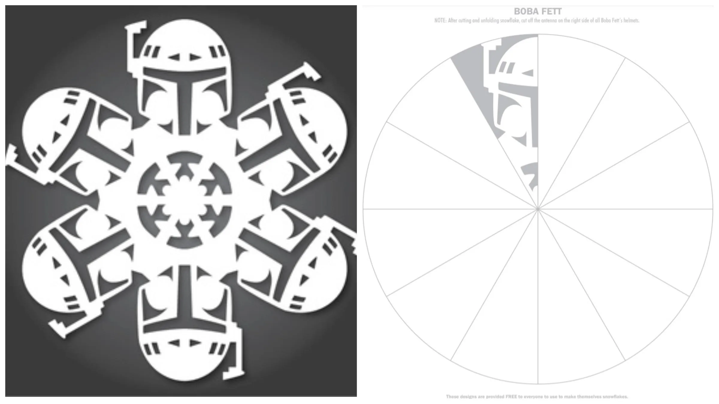 Сніжинка з Бобою Фетом Сніжинка з Бобою Фетом